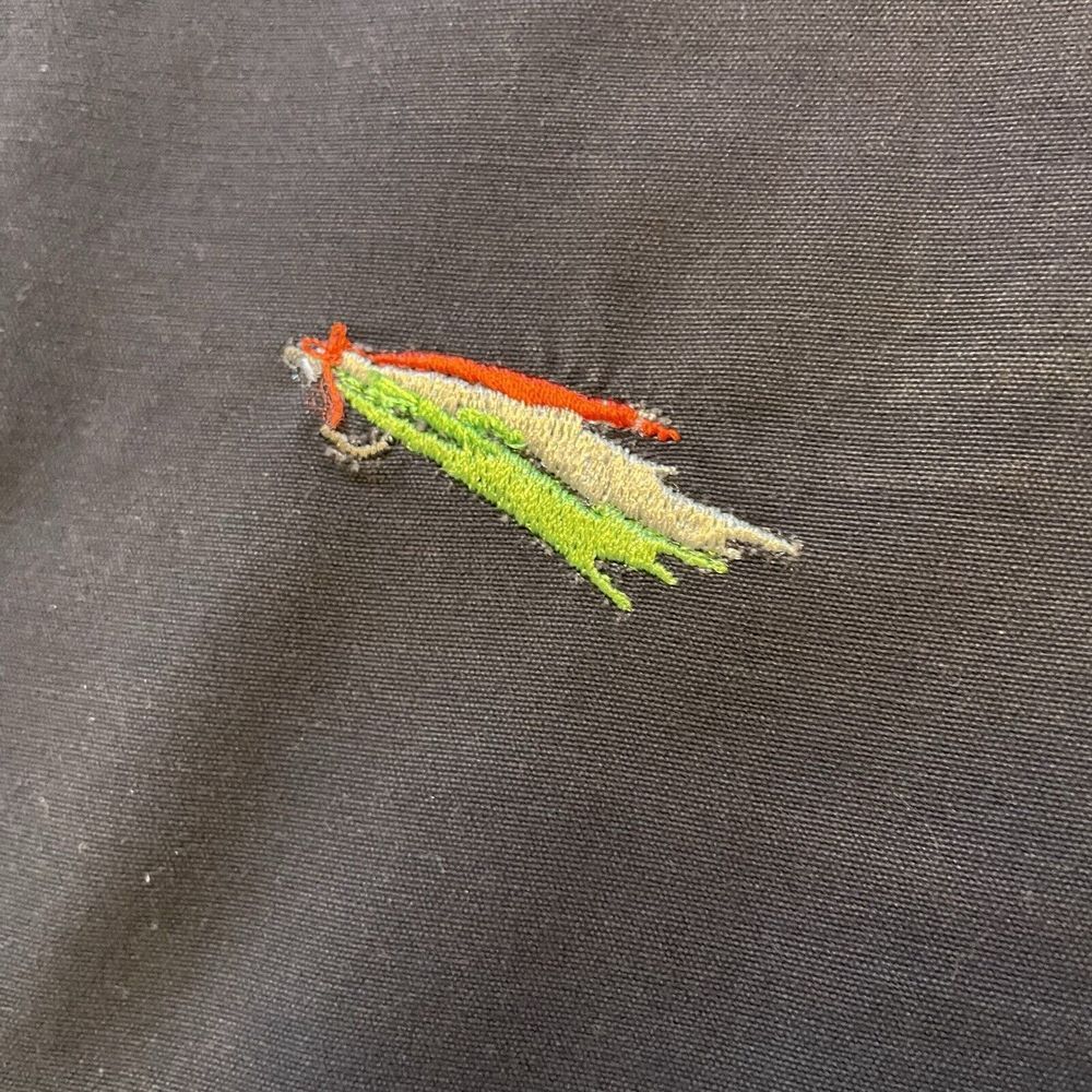 Castaway Nantucket Shorts Fly Fishing Lure Embroidered Blue Mens Size 42 Fish - Picture 4 of 12